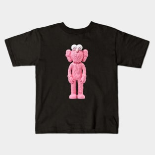 Pink Kaws Kids T-Shirt